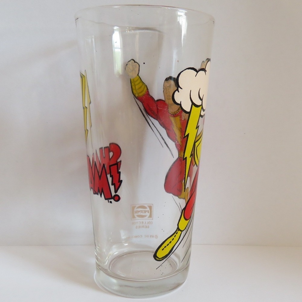 Vintage 1978 Pepsi Collector Series Shazam DC Comics Drinking Glass Tumbler - Picture 3 of 5